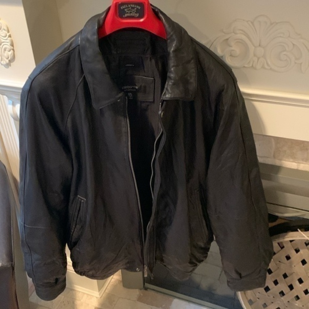 CLAIBORNE OUTERWEAR LAMBSKIN LEATHER JACKET SIZE XXL 2XL Thinsulate EUC